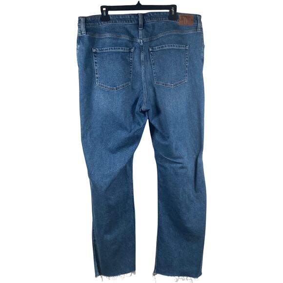 Hollister Ultra High Rise Dad Jeans Women’s Plus 18R 39x30 Distressed Stretch - Picture 2 of 7